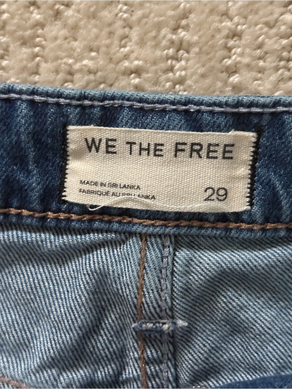 We the Free Size 29 Midi Blue Denim Skirt - Picture 3 of 4